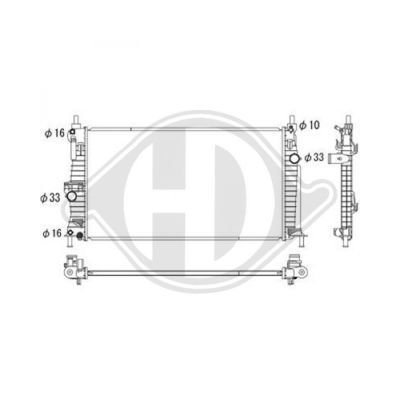 DIEDERICHS Radiaator,mootorijahutus DCM2281