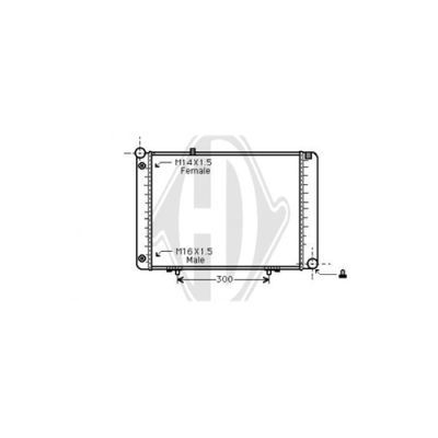 DIEDERICHS Radiaator,mootorijahutus DCM2322