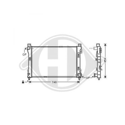 DIEDERICHS Radiaator,mootorijahutus DCM2388