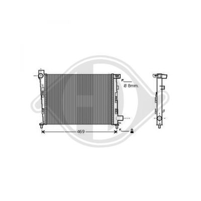 DIEDERICHS Radiaator,mootorijahutus DCM2396