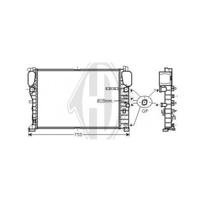 DIEDERICHS Radiaator,mootorijahutus DCM2425