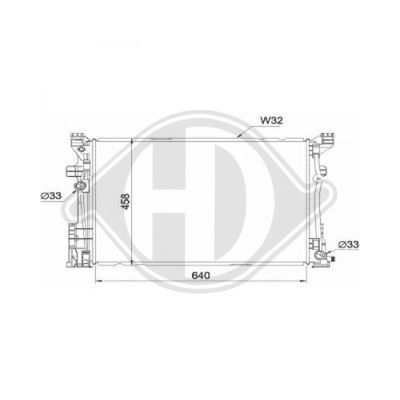 DIEDERICHS Радиатор, охлаждение двигателя DCM2441