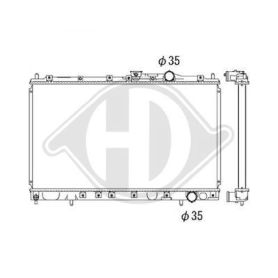 DIEDERICHS Radiaator,mootorijahutus DCM2459