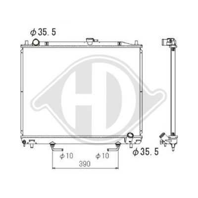 DIEDERICHS Radiaator,mootorijahutus DCM2502