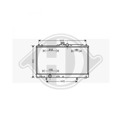 DIEDERICHS Radiaator,mootorijahutus DCM2521