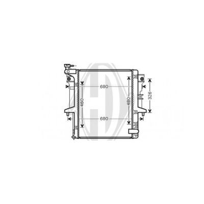 DIEDERICHS Radiaator,mootorijahutus DCM2528