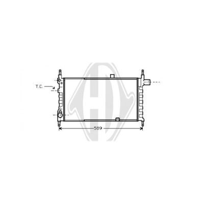 DIEDERICHS Radiaator,mootorijahutus DCM2564