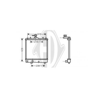 DIEDERICHS Radiaator,mootorijahutus DCM2648