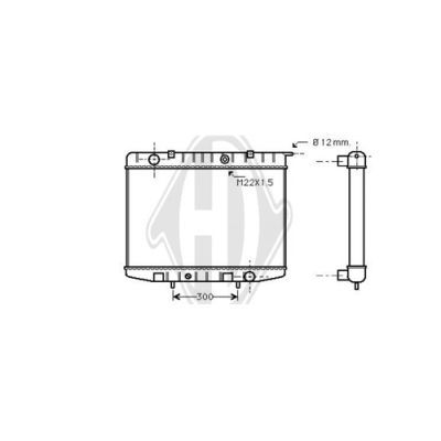 DIEDERICHS Radiaator,mootorijahutus DCM2650