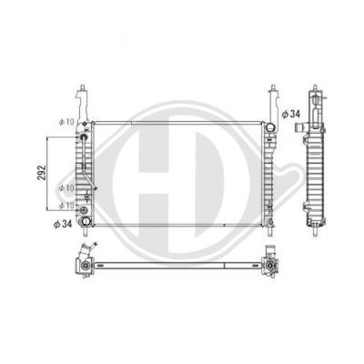 DIEDERICHS Radiaator,mootorijahutus DCM2673