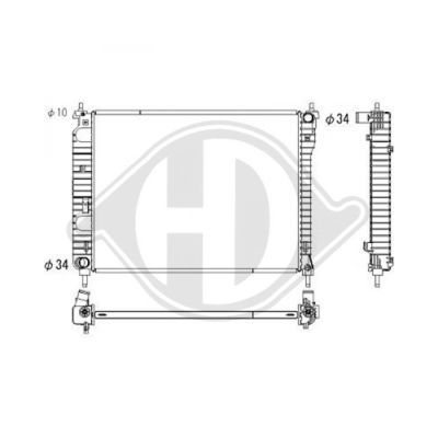 DIEDERICHS Radiaator,mootorijahutus DCM2677