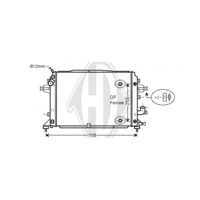 DIEDERICHS Radiaator,mootorijahutus DCM2683