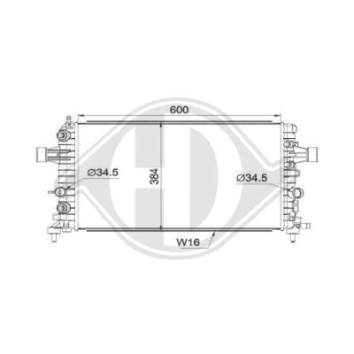 DIEDERICHS Radiaator,mootorijahutus DCM2693