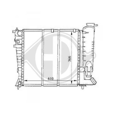 DIEDERICHS Radiaator,mootorijahutus DCM2748