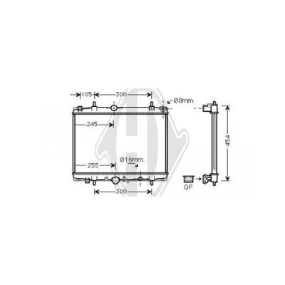 DIEDERICHS Radiaator,mootorijahutus DCM2767