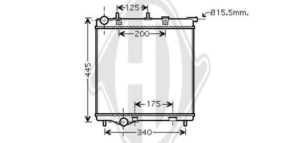 DIEDERICHS Radiaator,mootorijahutus DCM2803