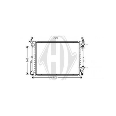 DIEDERICHS Radiaator,mootorijahutus DCM2928