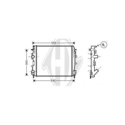 DIEDERICHS Radiaator,mootorijahutus DCM2931