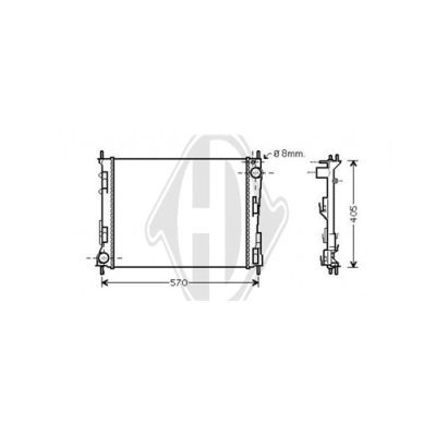 DIEDERICHS Radiaator,mootorijahutus DCM2939