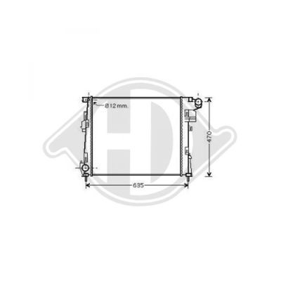 DIEDERICHS Radiaator,mootorijahutus DCM2953