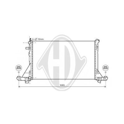 DIEDERICHS Radiaator,mootorijahutus DCM2968