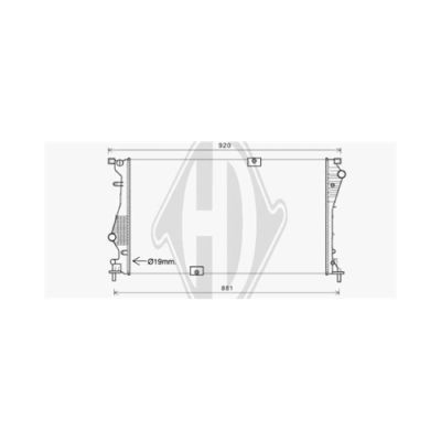 DIEDERICHS Radiaator,mootorijahutus DCM2970