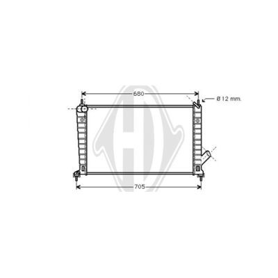 DIEDERICHS Radiaator,mootorijahutus DCM2990