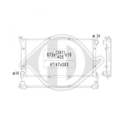 DIEDERICHS Radiaator,mootorijahutus DCM3023