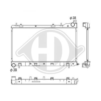 DIEDERICHS Radiaator,mootorijahutus DCM3048