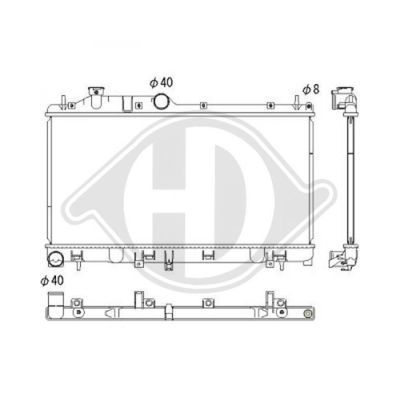 DIEDERICHS Radiaator,mootorijahutus DCM3049