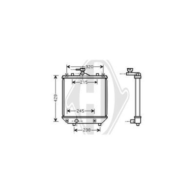 DIEDERICHS Radiaator,mootorijahutus DCM3090