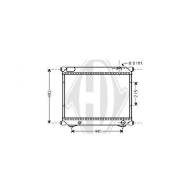 DIEDERICHS Radiaator,mootorijahutus DCM3091