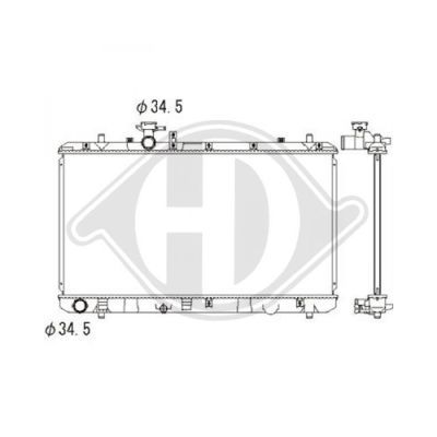 DIEDERICHS Radiaator,mootorijahutus DCM3102