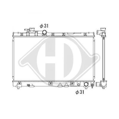 DIEDERICHS Radiaator,mootorijahutus DCM3178