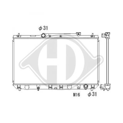 DIEDERICHS Radiaator,mootorijahutus DCM3199