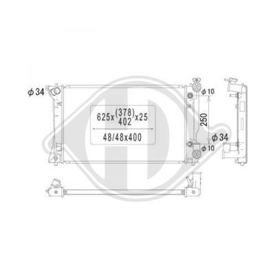 DIEDERICHS Radiaator,mootorijahutus DCM3224