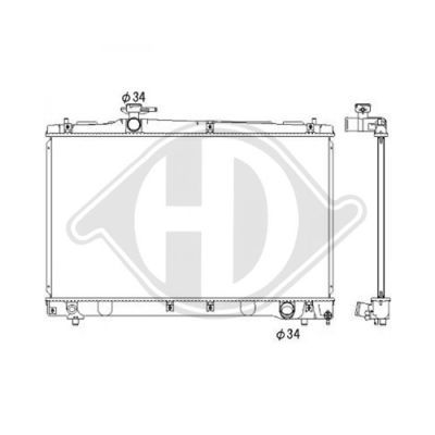 DIEDERICHS Radiaator,mootorijahutus DCM3252