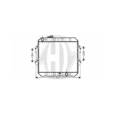 DIEDERICHS Radiaator,mootorijahutus DCM3277