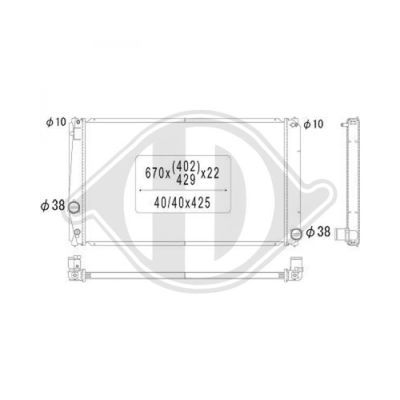 DIEDERICHS Radiaator,mootorijahutus DCM3291