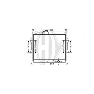 DIEDERICHS Radiaator,mootorijahutus DCM3342