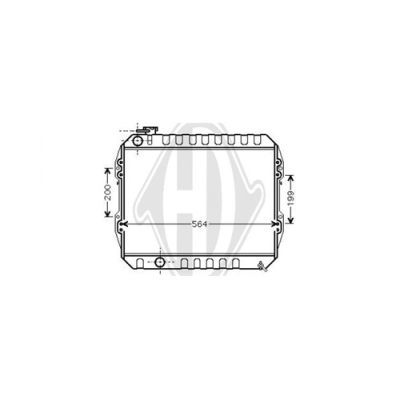 DIEDERICHS Radiaator,mootorijahutus DCM3396