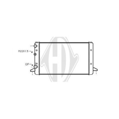 DIEDERICHS Radiaator,mootorijahutus DCM3415