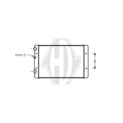 DIEDERICHS Radiaator,mootorijahutus DCM3421