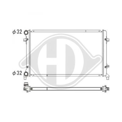 DIEDERICHS Radiaator,mootorijahutus DCM3457