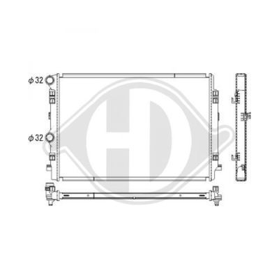 DIEDERICHS Radiaator,mootorijahutus DCM3475