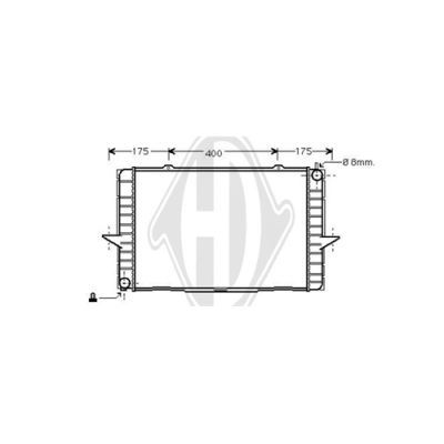 DIEDERICHS Radiaator,mootorijahutus DCM3515