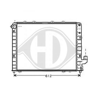 DIEDERICHS Radiaator,mootorijahutus DCM3527