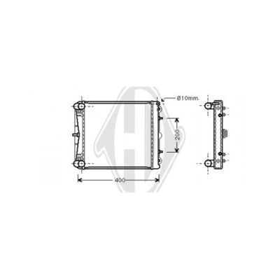 DIEDERICHS Radiaator,mootorijahutus DCM3550