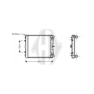 DIEDERICHS Radiaator,mootorijahutus DCM3551