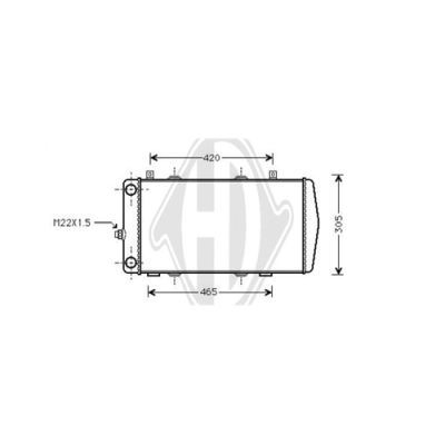 DIEDERICHS Radiaator,mootorijahutus DCM3561